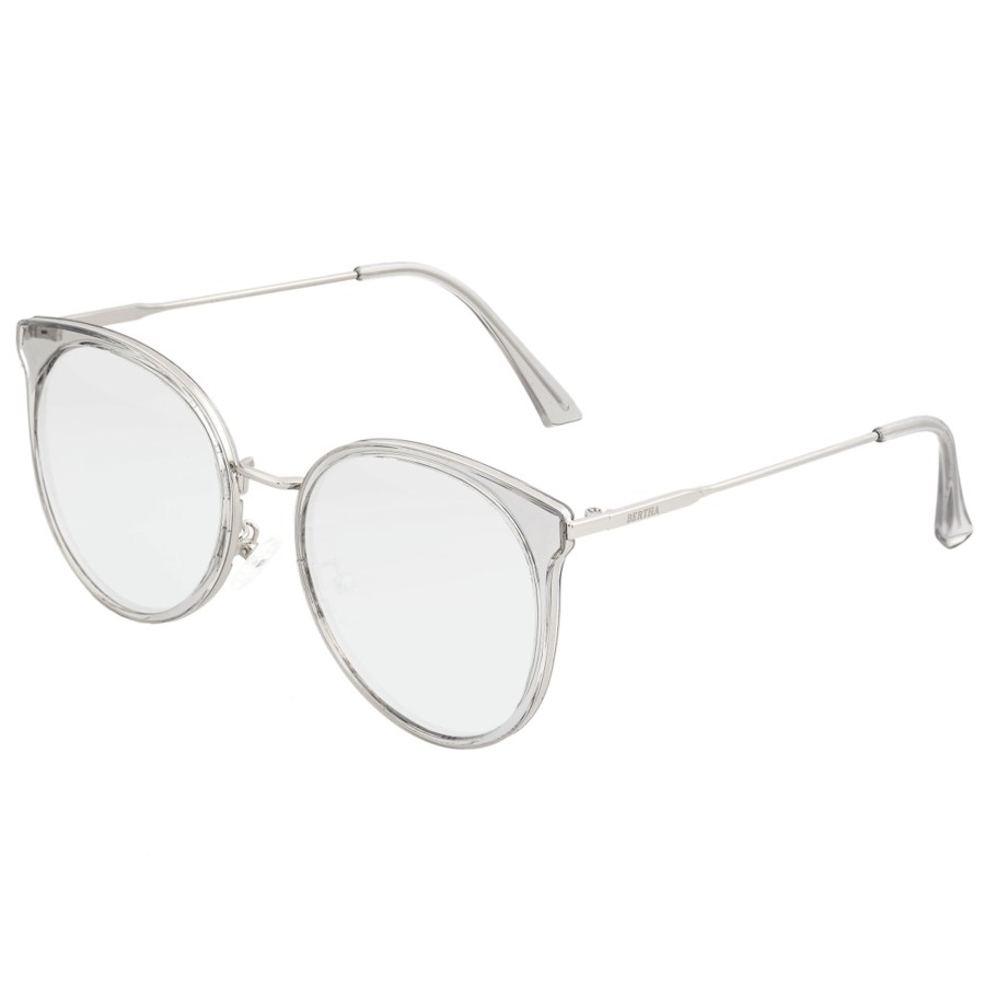 Women bertha Sunglasses | Bertha - Brielle Polarized Sunglasses - Clear/Clear White