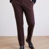 Men r.w. & co. Suits | Tailored-Fit Brushed Suit Pant Deep Mahogany Red