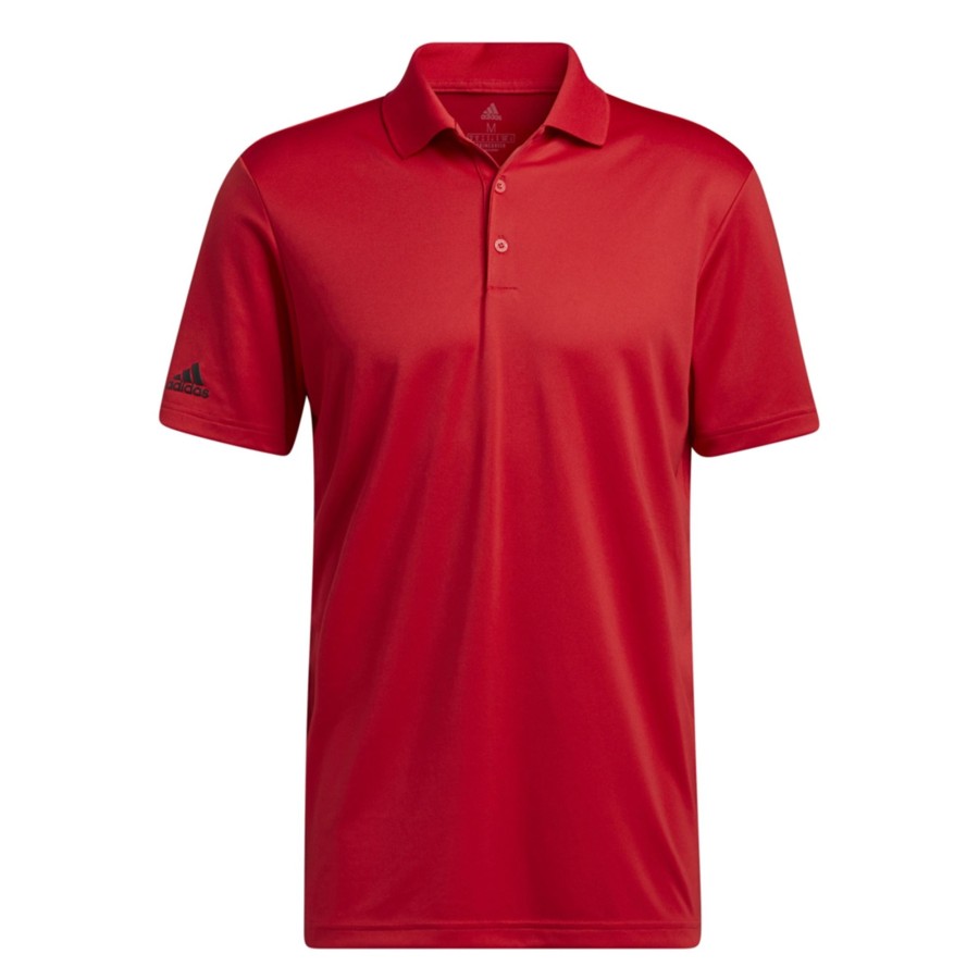 Men adidas T-Shirts | Adidas - Mens Polo Shirt Medium Red