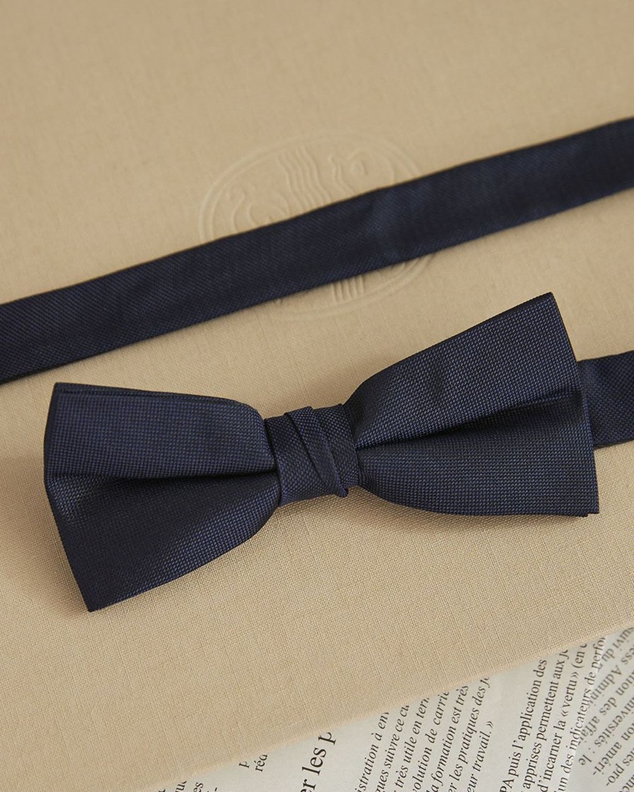 Men r.w. & co. Ties & Bow Ties | Classic Silk Bow Tie Maritime Blue