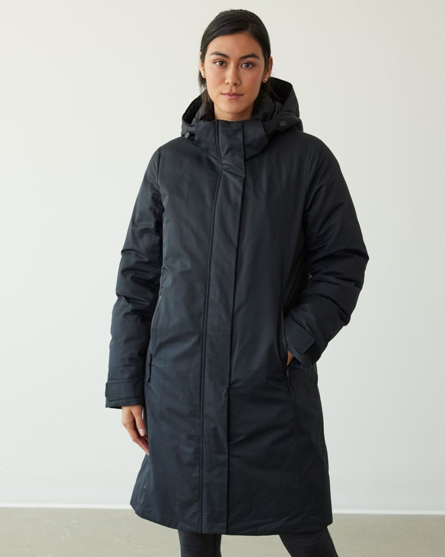 Women hyba Hyba Activewear | Long Winter Jacket, Hyba Black