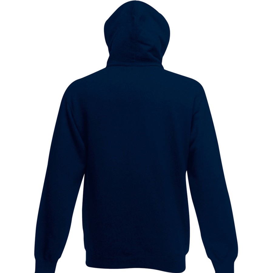 Men fruit of the loom Sweatshirts & Hoodies | Fruit Of The Loom - Mens Zip Through Hooded Sweatshirt / Hoodie Dark Blue