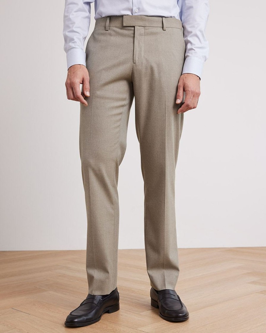 Men r.w. & co. Pants | Tailored-Fit Brushed Suit Pant Pelican