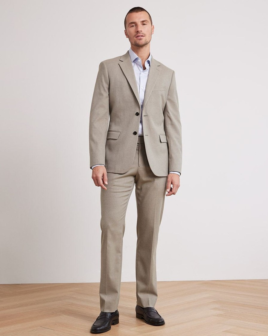 Men r.w. & co. Pants | Tailored-Fit Brushed Suit Pant Pelican