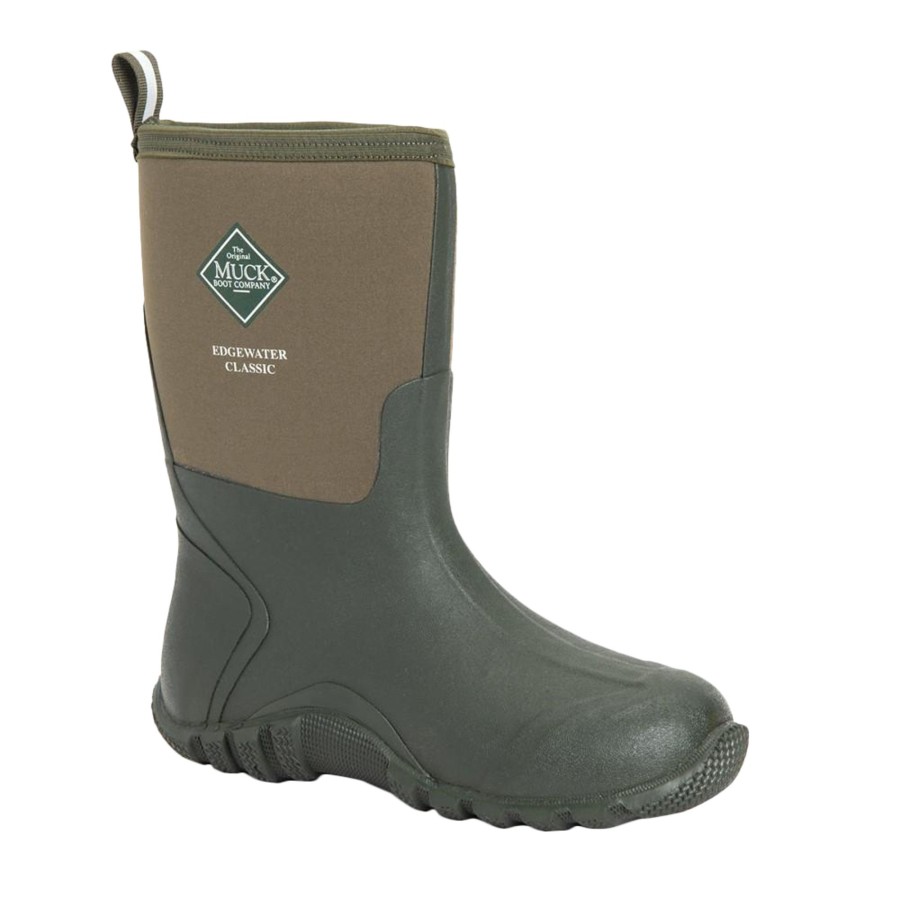 Men muck boots Shoes | Muck Boots - Mens Edgewater Classic Galoshes Dark Green