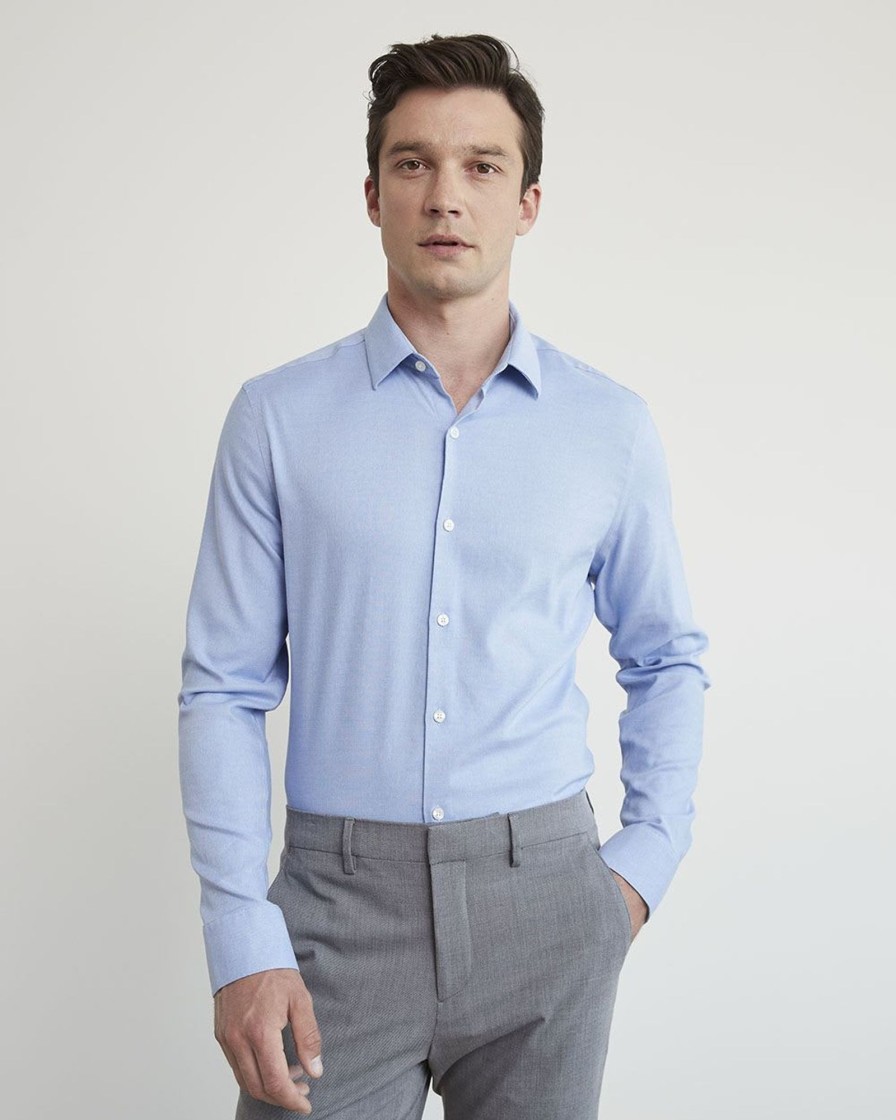 Men r.w. & co. Shirts | Slim Fit Performance Shirt Xenon Blue