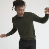 Men r.w. & co. Sweaters & Cardigans | Merino-Wool Crew-Neck Sweater Htr Green