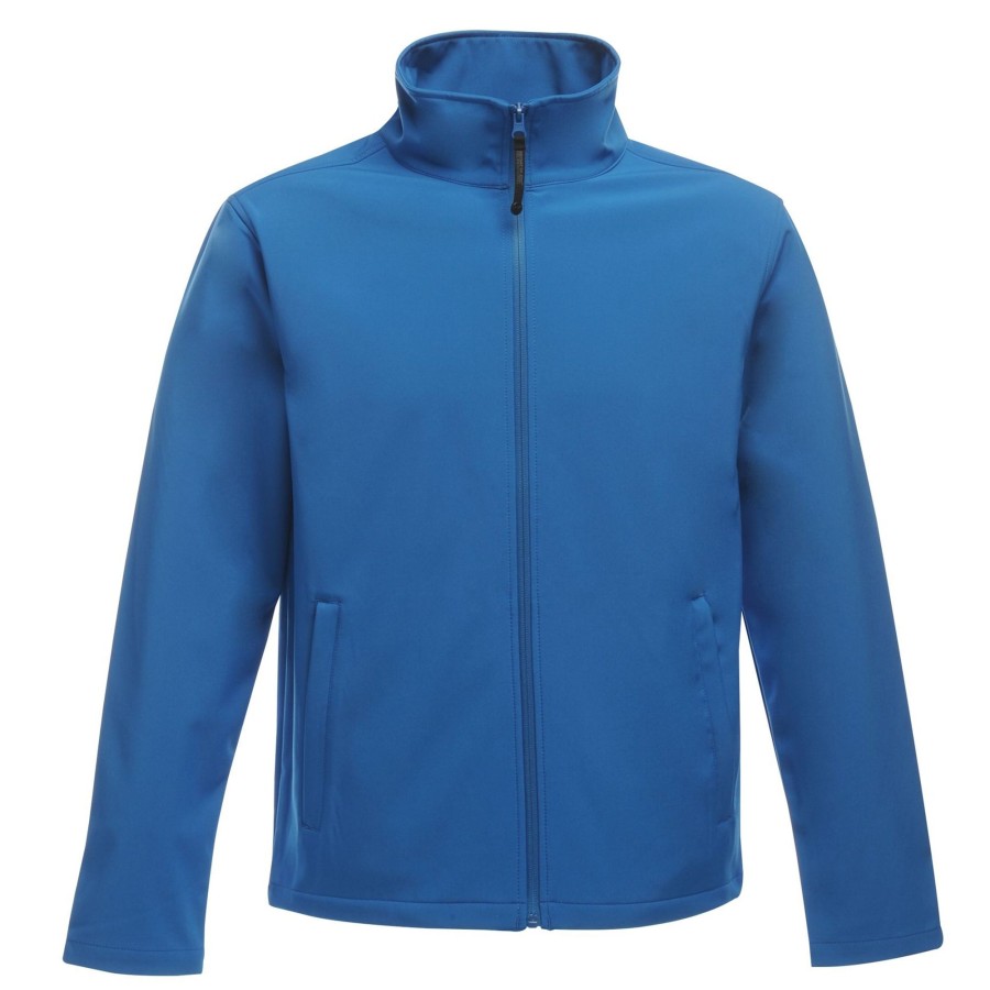 Men regatta Coats & Jackets | Regatta - Classic Mens Water Repellent Softshell Jacket Light Blue