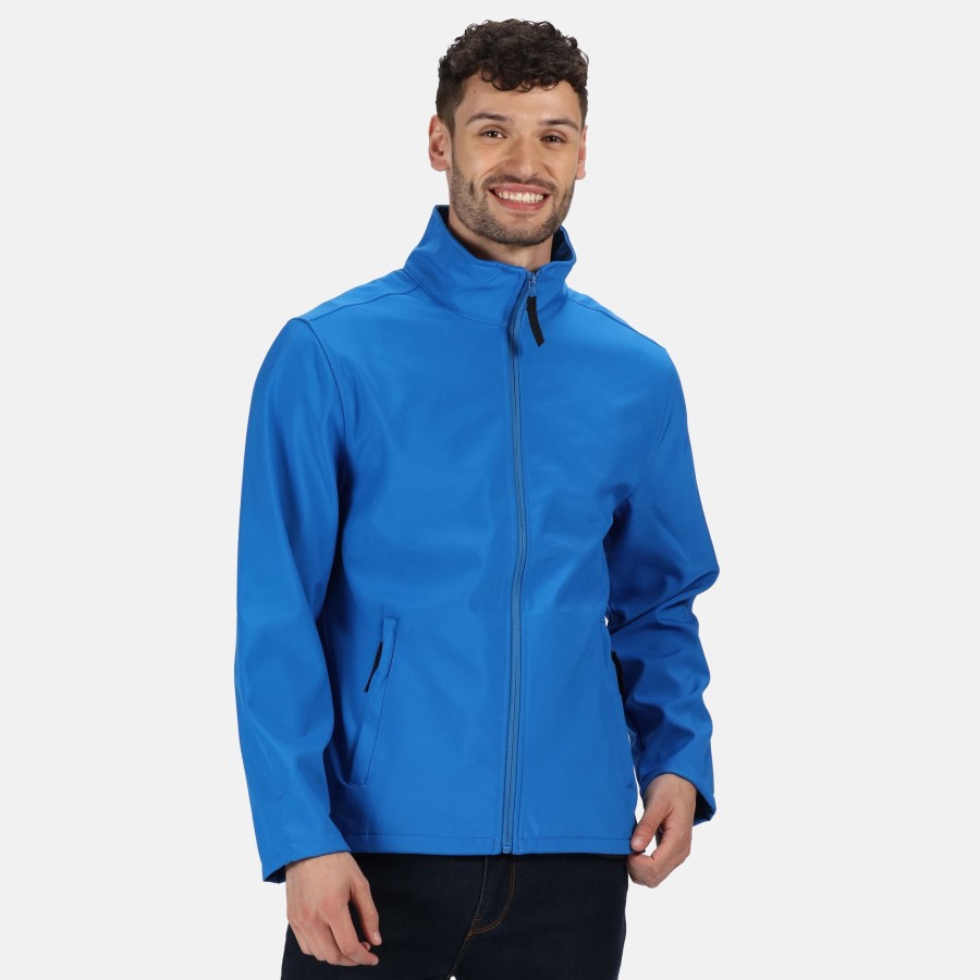 Men regatta Coats & Jackets | Regatta - Classic Mens Water Repellent Softshell Jacket Light Blue