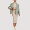 Women noize Blazers | Noize - Braunwyn Short Length Blazer Light Green