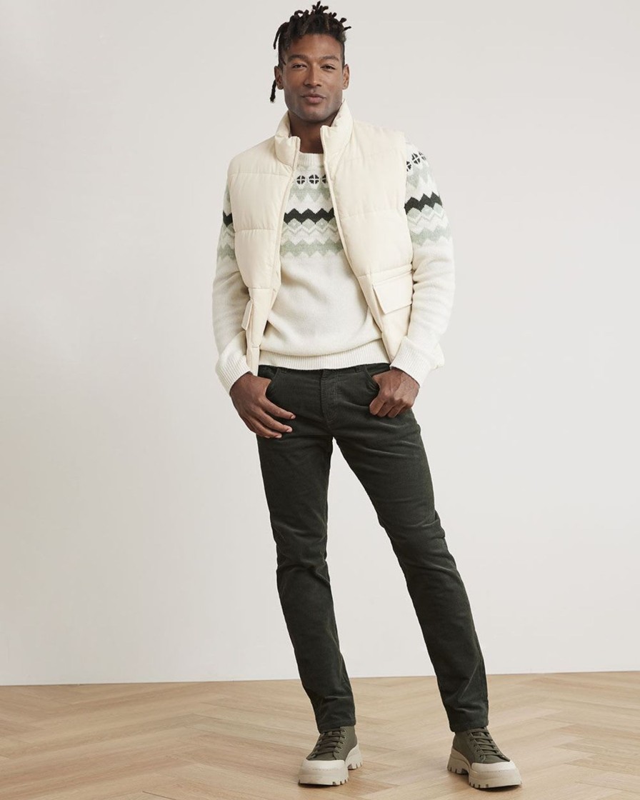 Men r.w. & co. Sweaters & Cardigans | Fair-Isle Long-Sleeve Crew-Neck Sweater Marshmallow