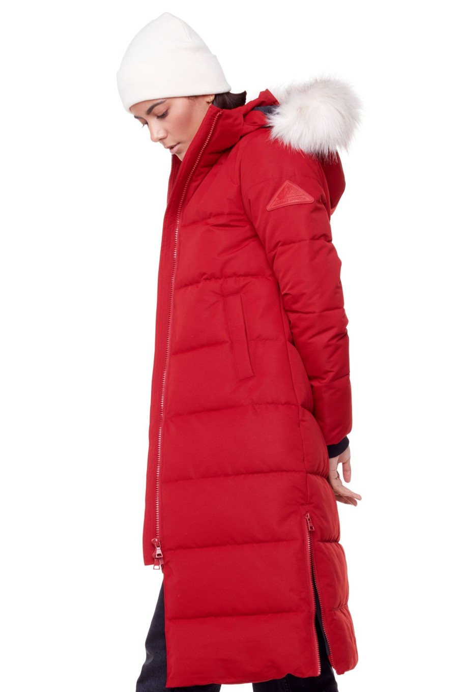 Women alpine north Coats & Jackets | Alpine North Women'S - Kluane | Vegan Down Recycled Ultra Long Winter Parka - Water Repellent, Windproof, Insulated Jacket With Hood Medium Red