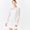 Women endless rose Dresses & Jumpsuits | Endless Rose- Eyelet Structured Mini Dress White