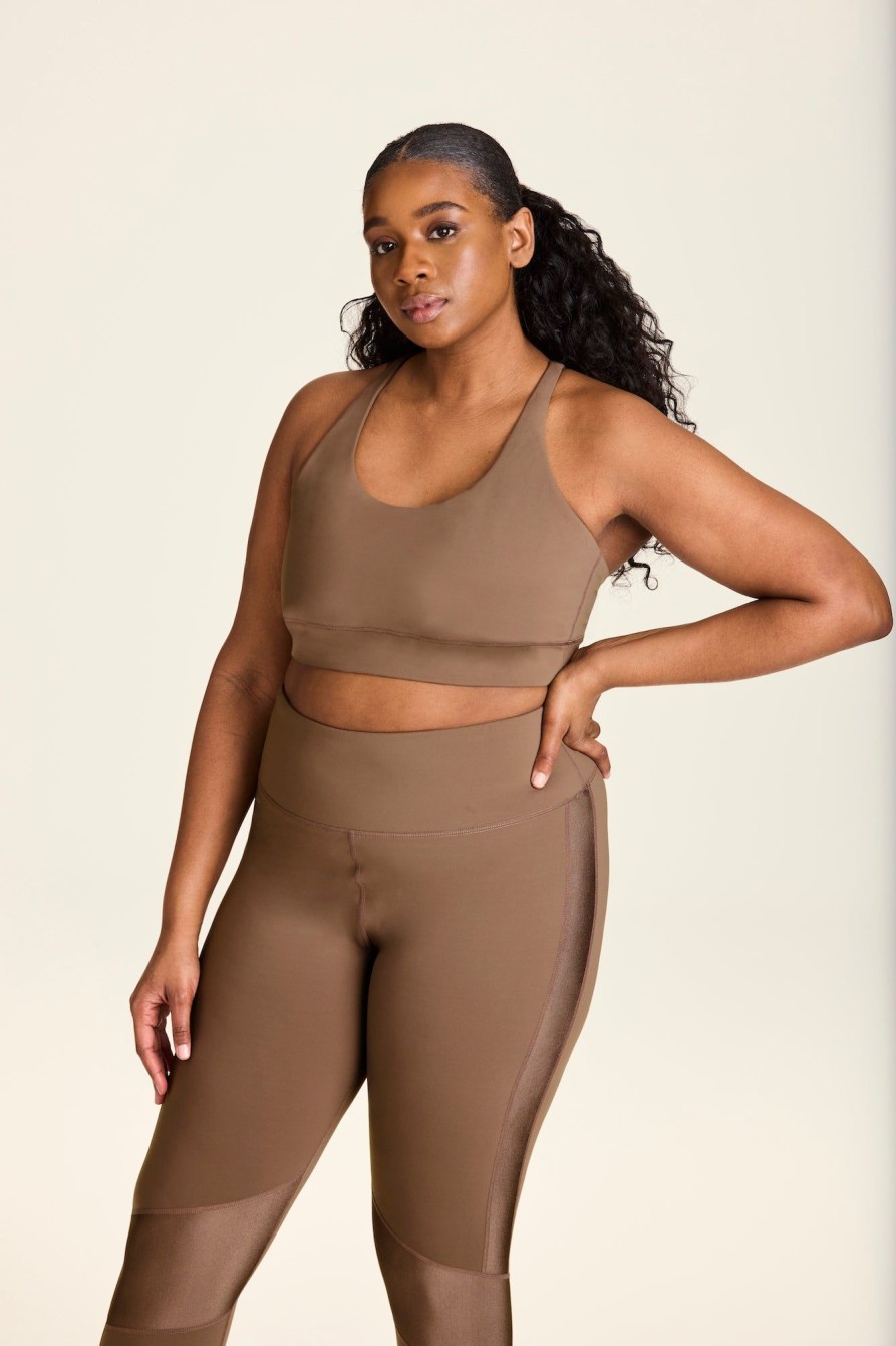 Women alala Active Tops | Alala - Ribbon Bra Light Brown