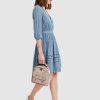 Women belle & bloom Dresses & Jumpsuits | Belle & Bloom Sweet Talk Eyelet Mini Dress Light Blue