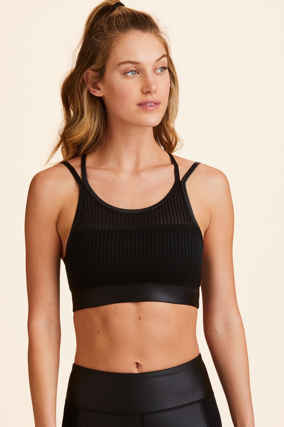 Women alala Active Tops | Alala - Mirage Cami Bra Black