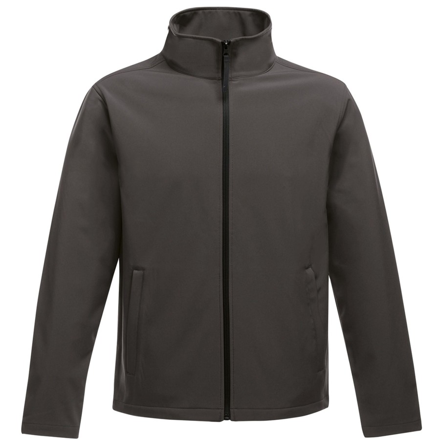 Men regatta Coats & Jackets | Regatta - Standout Mens Ablaze Printable Softshell Jacket Dark Grey