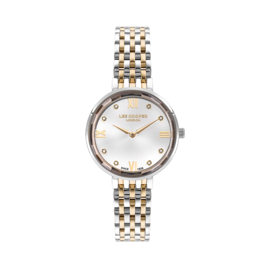 Women lee cooper Watches | Lee Cooper-Women'S Silver 34Mm Watch W/Silver Dial Multicolor