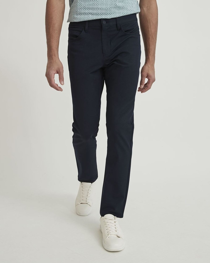 Men r.w. & co. Pants | Slim Leg 5-Pocket City Pant Navy Blue