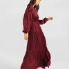 Women belle & bloom Dresses & Jumpsuits | Belle & Bloom Window Seat Tiered Maxi Dress Dark Red