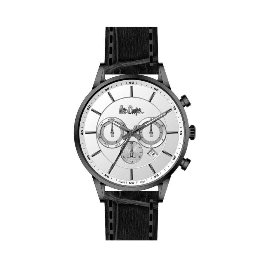 Men lee cooper Watches | Lee Cooper-Men'S Gun 43Mm Watch W/ Dial White