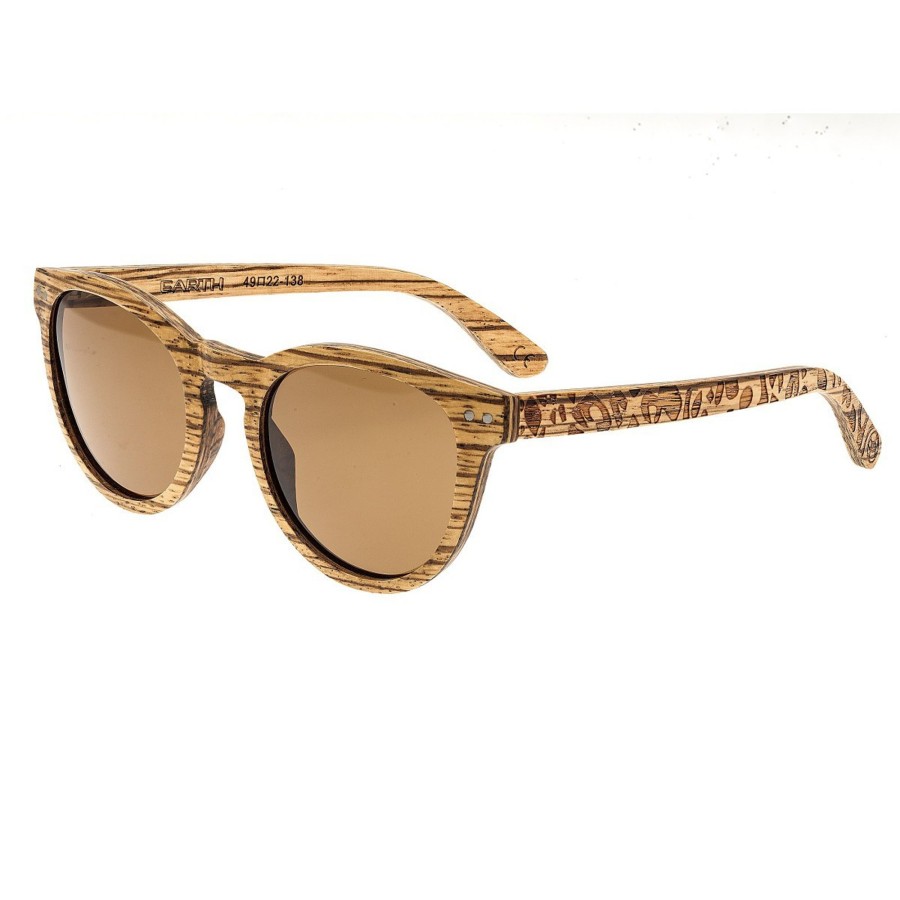 Women earth wood Sunglasses | Earth Wood - Copacabana Polarized Sunglasses - Espresso/Black Medium Brown