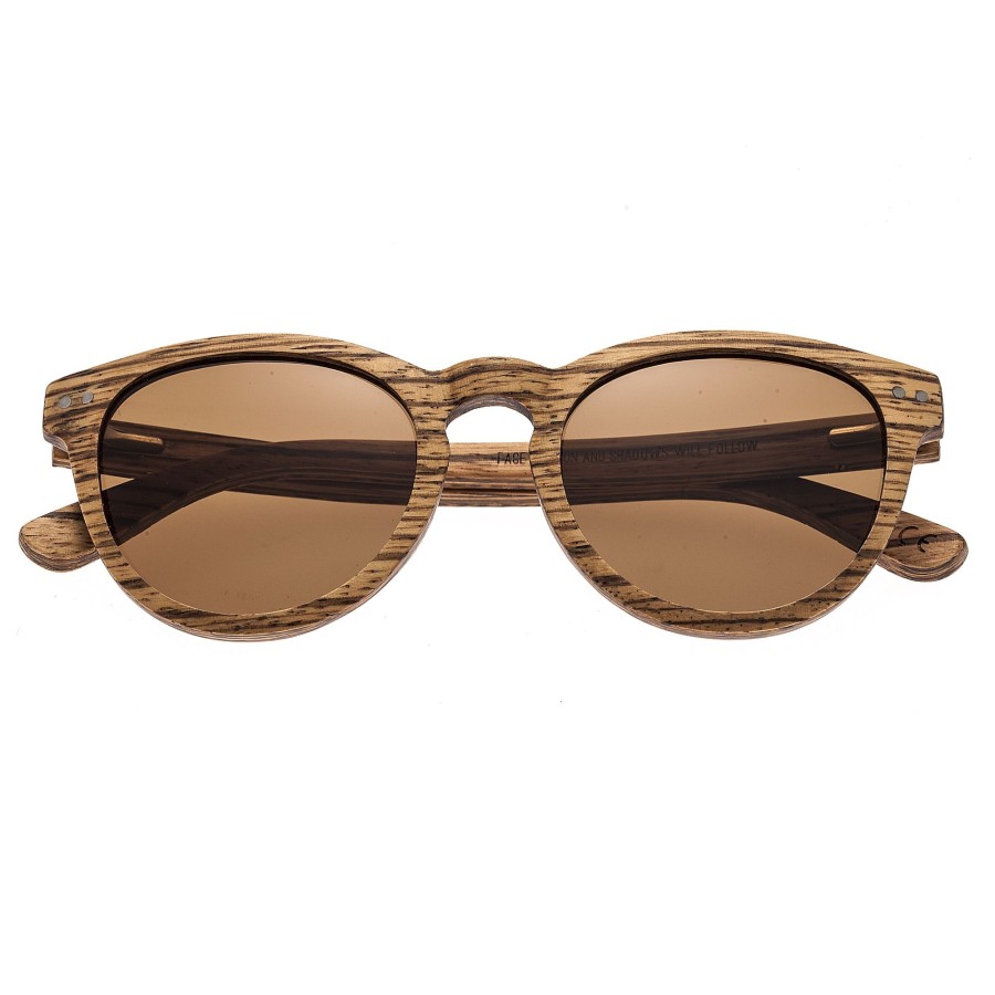 Women earth wood Sunglasses | Earth Wood - Copacabana Polarized Sunglasses - Espresso/Black Medium Brown