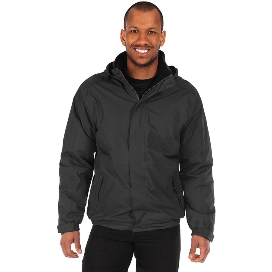 Men regatta Coats & Jackets | Regatta - Mens Dover Waterproof Windproof Jacket Dark Grey