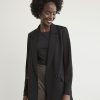 Women r.w. & co. Suits | Relaxed Double-Breasted Blazer Black