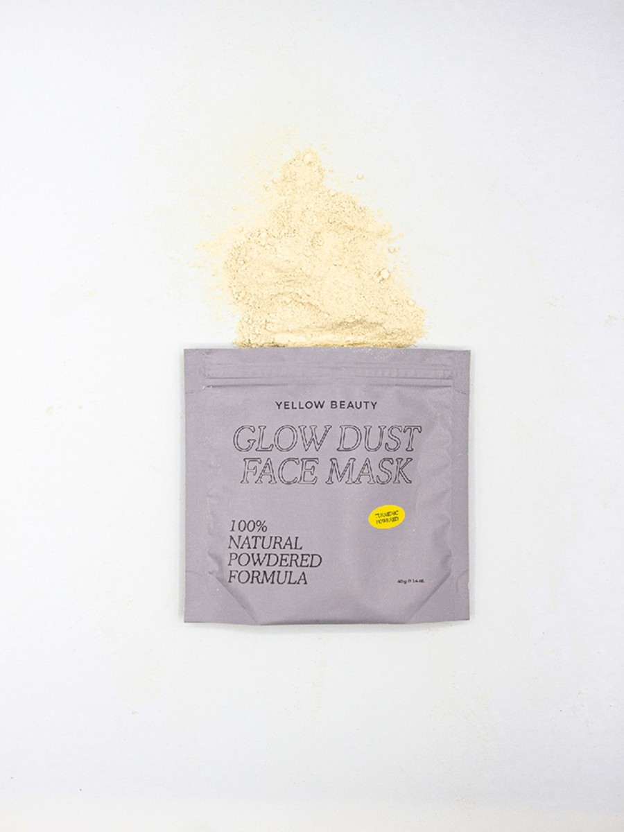 Women yellow beauty | Yellow Beauty Glow Dust Face Mask Medium Yellow