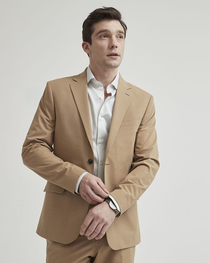 Men r.w. & co. Suits | Slim Fit Suit Blazer Toasted Coconut