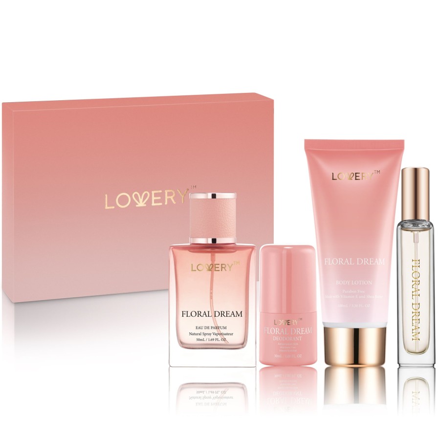 Women lovery | 5-Pc. Floral Dream Gift Set With Eau De Parfum, Deodorant, Lotion & Cologne Light Pink