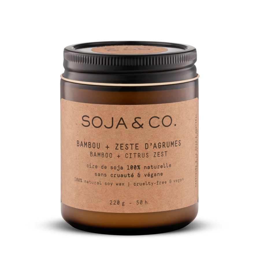 Home soja&co.™ | Soja&Co. Soy Wax Candle — Bamboo + Citrus Zest 8Oz N/A