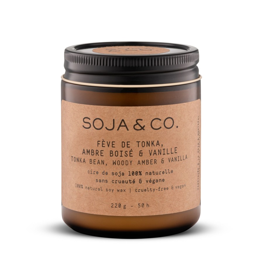 Home soja&co.™ | Soja&Co. Soy Wax Candle — Tonka Bean, Vanilla & Woody Amber 8Oz N/A