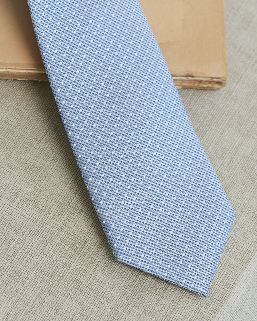 Men r.w. & co. Ties & Bow Ties | Skinny Tie With Micro Dots Teal -