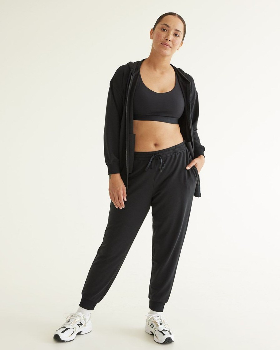 Women hyba Hyba Activewear | French Terry Jogger, Hyba - Tall Black