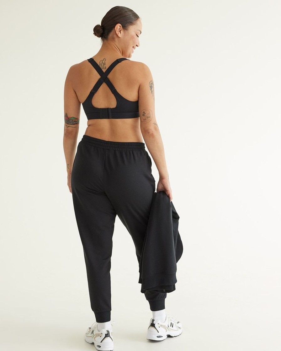 Women hyba Hyba Activewear | French Terry Jogger, Hyba - Tall Black