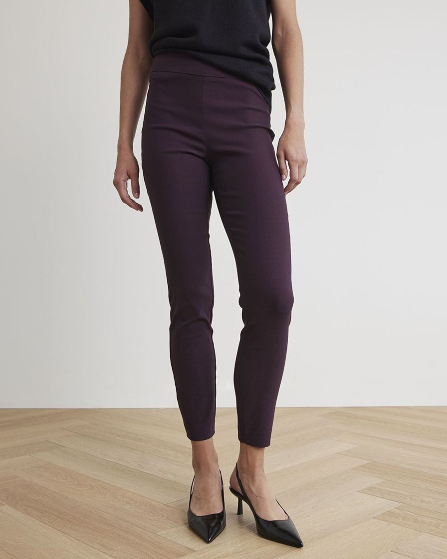 Women r.w. & co. Pants | Solid High-Rise City Legging Pant Dark Wine