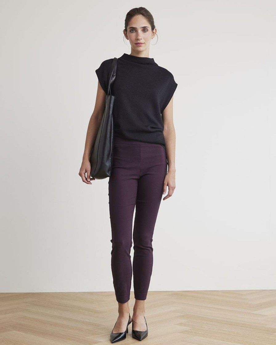 Women r.w. & co. Pants | Solid High-Rise City Legging Pant Dark Wine