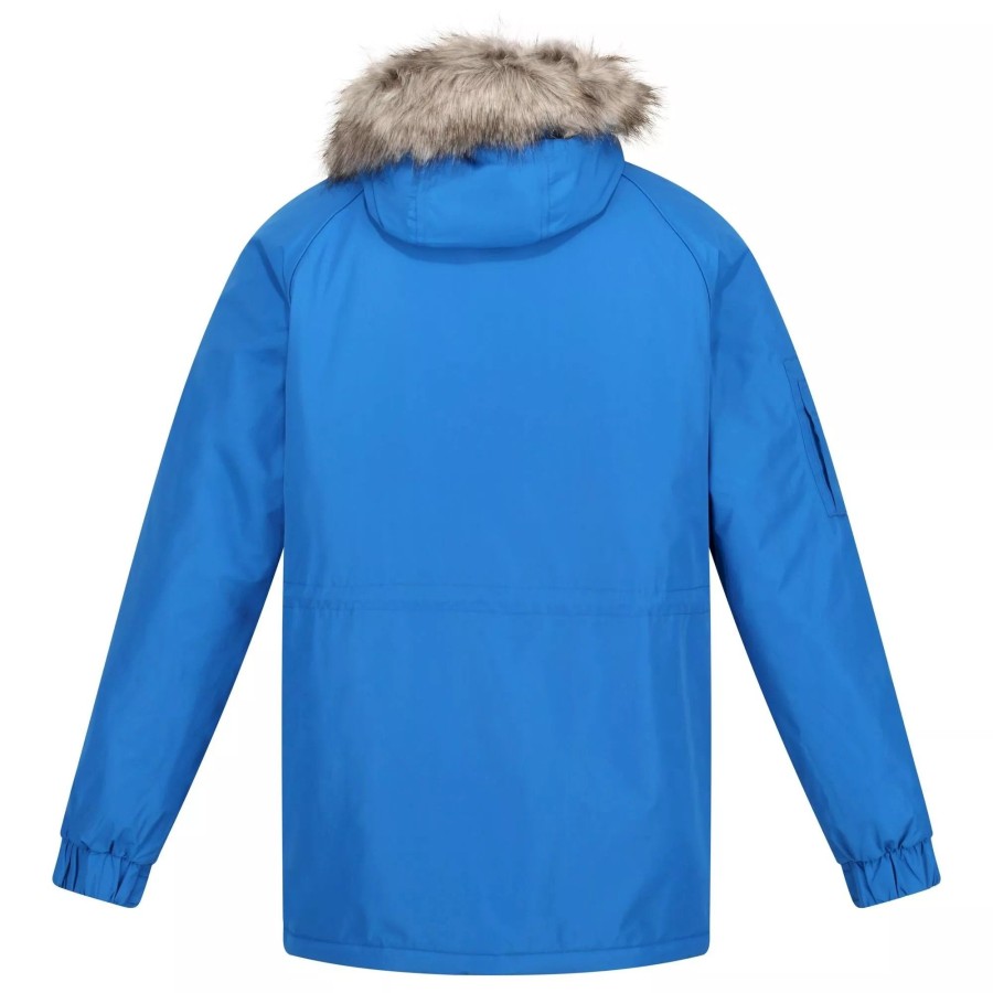 Men regatta Coats & Jackets | Regatta - Mens Salinger Iii Parka Light Blue