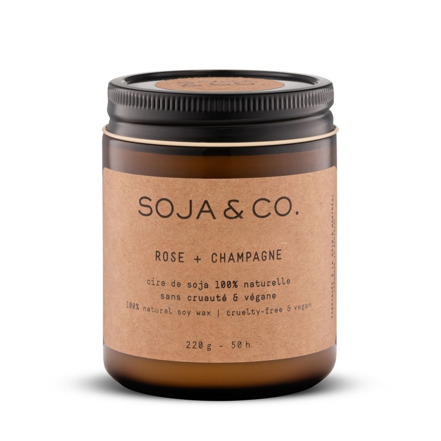 Home soja&co.™ | Soja&Co. Soy Wax Candle — Rose + Champagne 8Oz N/A