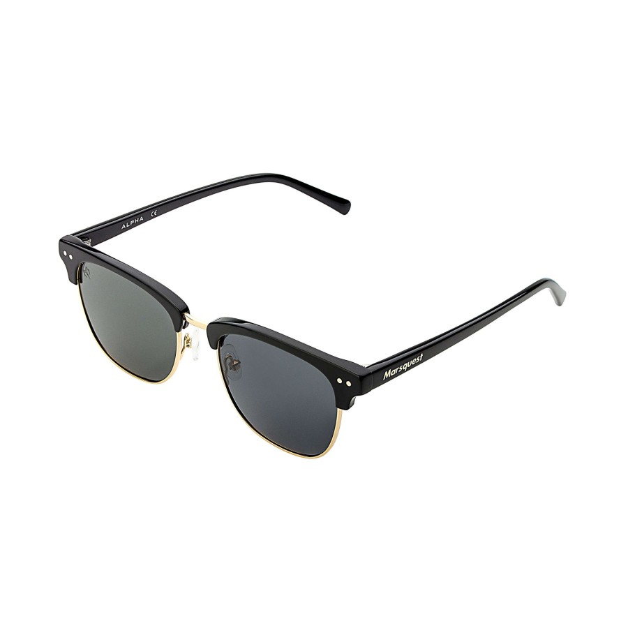 Women marsquest Sunglasses | Marsquest - Polarized Half-Frame Sunglasses Dark Grey