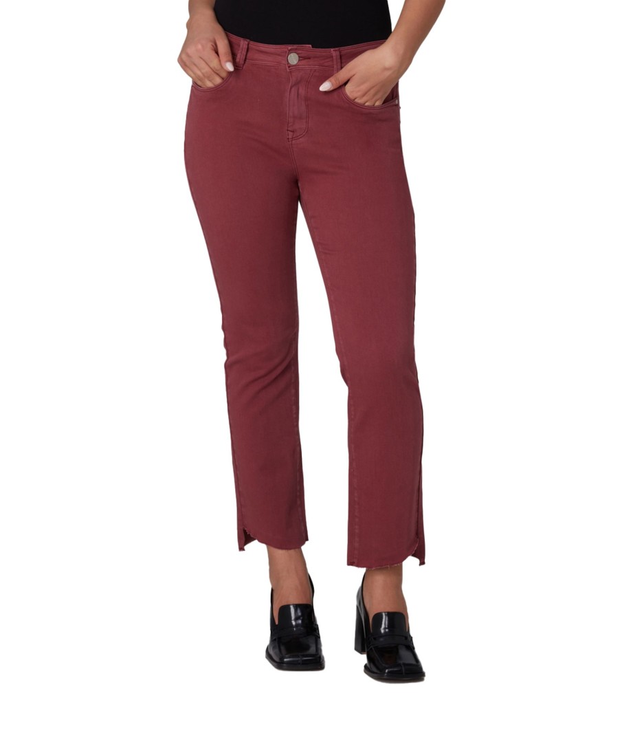 Women lola jeans Jeans | Lola Jeans Kate-Mo High Rise Slim Jeans Medium Red