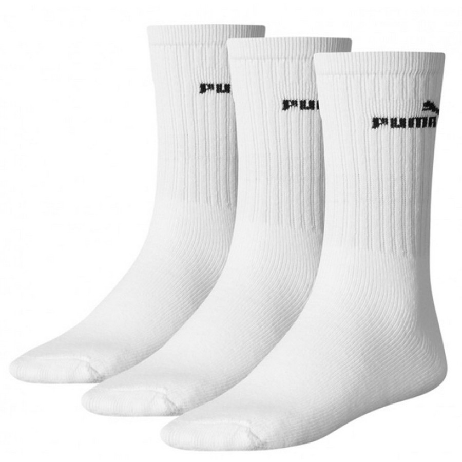 Men puma Socks | Puma - Unisex Adults Crew Socks (Pack Of 3) White