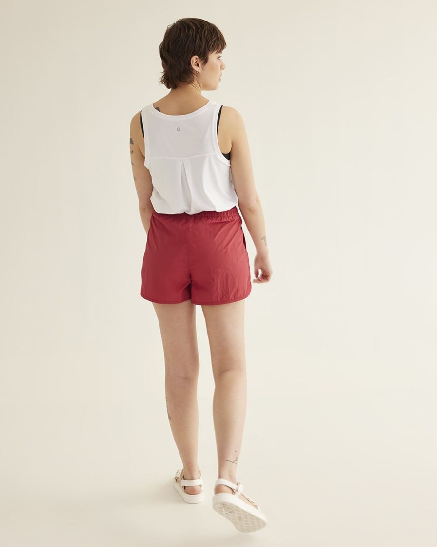 Women reitmans Active Bottoms | Woven Crinkle Shorts, Hyba Garnet