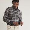 Men r.w. & co. Shirts | Regular-Fit Plaid Flannel Shirt Dark Htr Grey