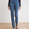 Women r.w. & co. Suits | High-Rise Slim-Leg Blue Pant Bering Sea