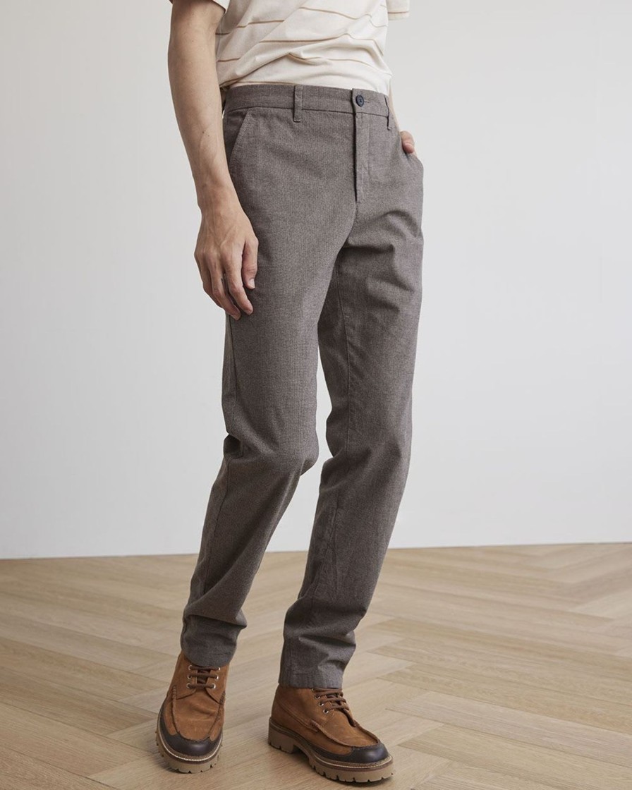 Men r.w. & co. Pants | Solid Slim-Fit Brushed Pants Taupe