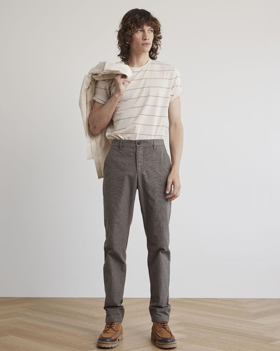 Men r.w. & co. Pants | Solid Slim-Fit Brushed Pants Taupe