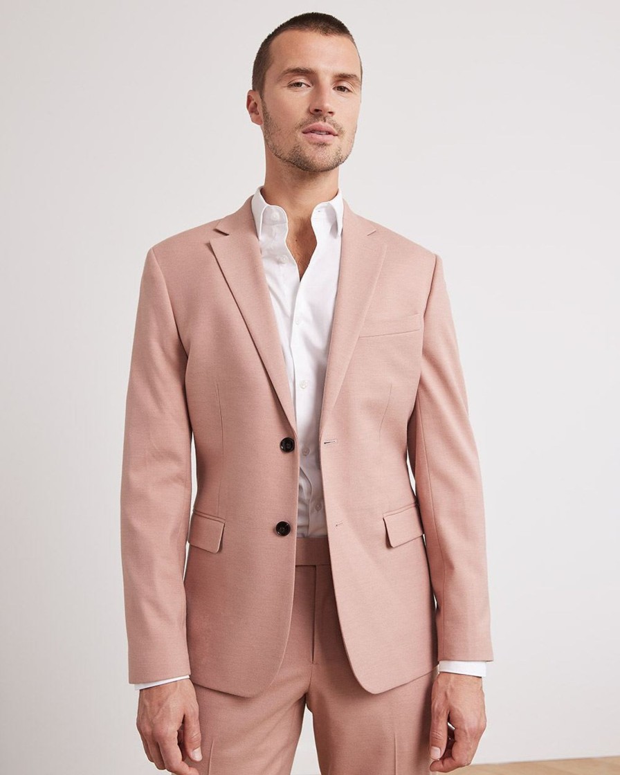 Men r.w. & co. Suits | Slim-Fit Pink Suit Blazer Ash Rose